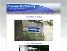 Tablet Screenshot of basementplus.com